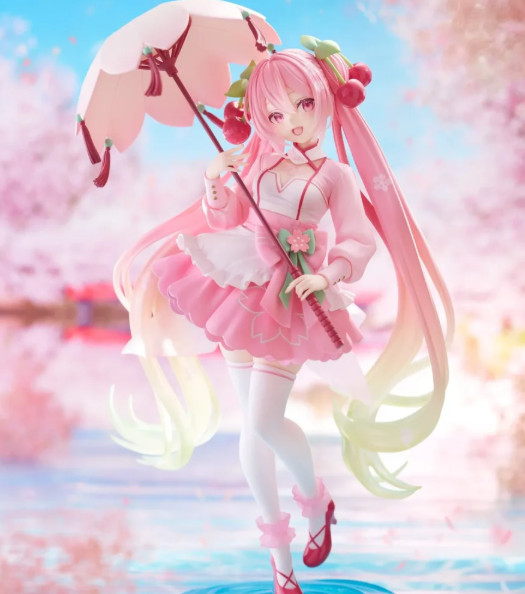 Sakura Miku AMP＋ Figure Sakura Dress Ver Stocking