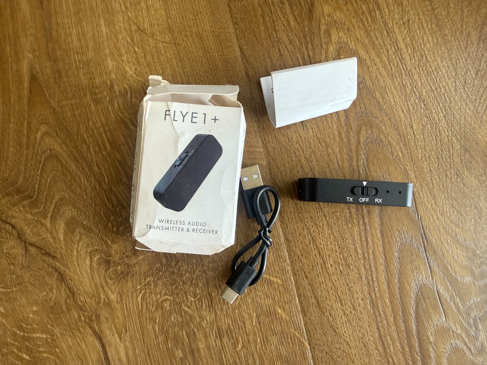 FLYE1+ Wireless Audio Transmitter & Receiver Bluetooth New Open Box - AMD Logo