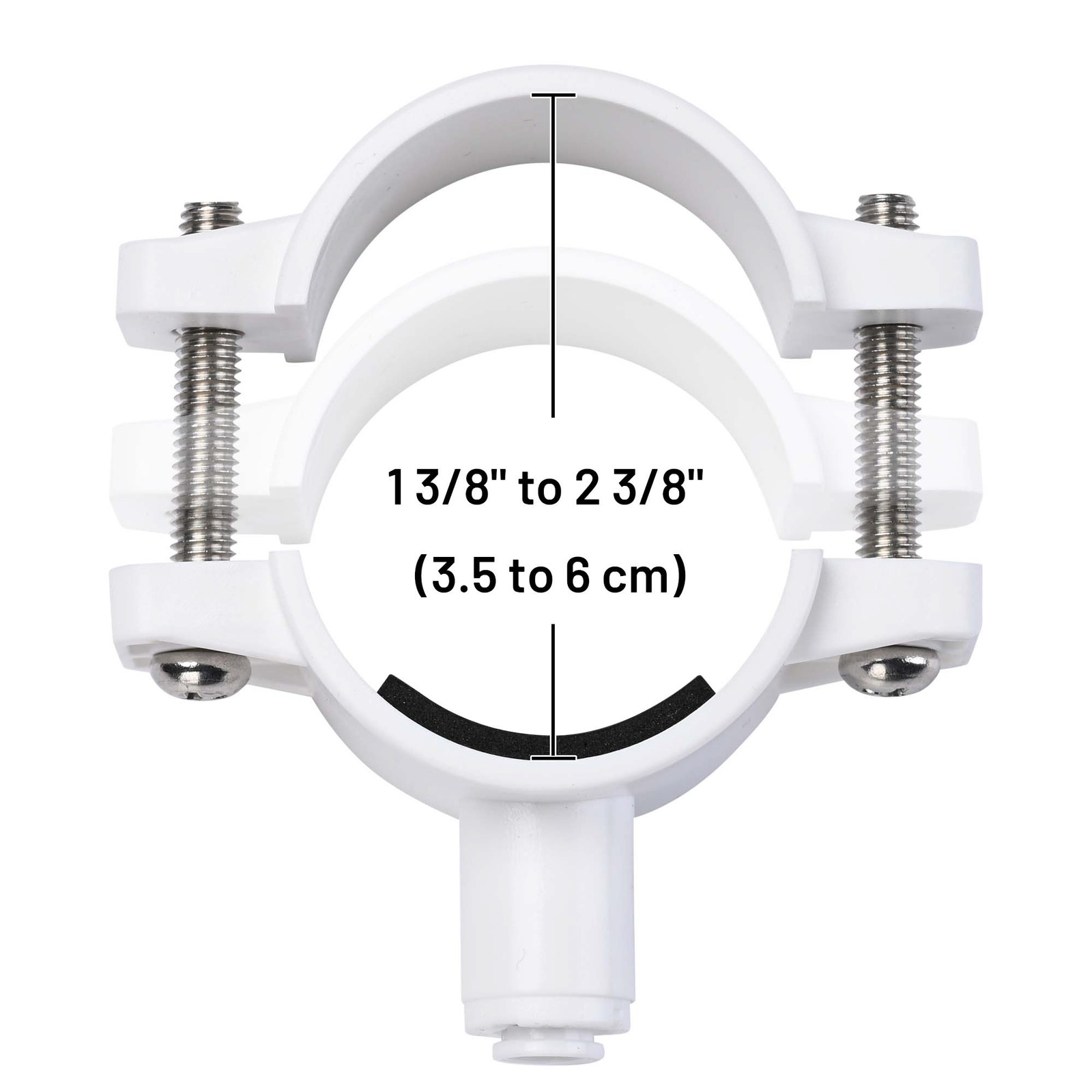 AplusChoice 10 Pack Universal 1/4" Drain Clamp Saddle for Reverse Osmosis System