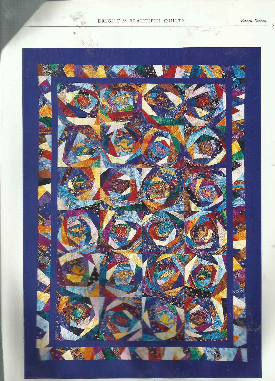 E0817 RAZZLE DAZZLE QUILT PATTERN/INSTRUCTIONS
