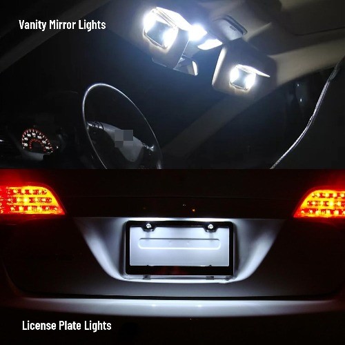 15pcs Interior LED Lights Kit Super Bright Map Dome Bulbs for all models, with P