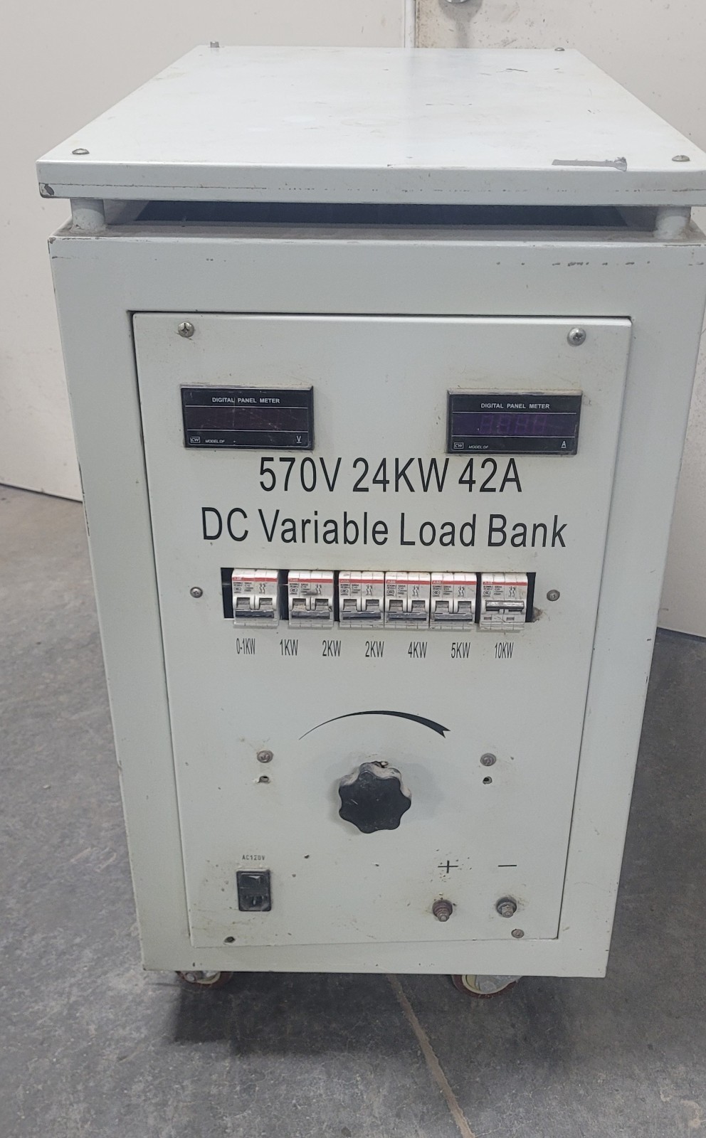 adjustable dump load 25kW power resistor 0- 600VDC digital display