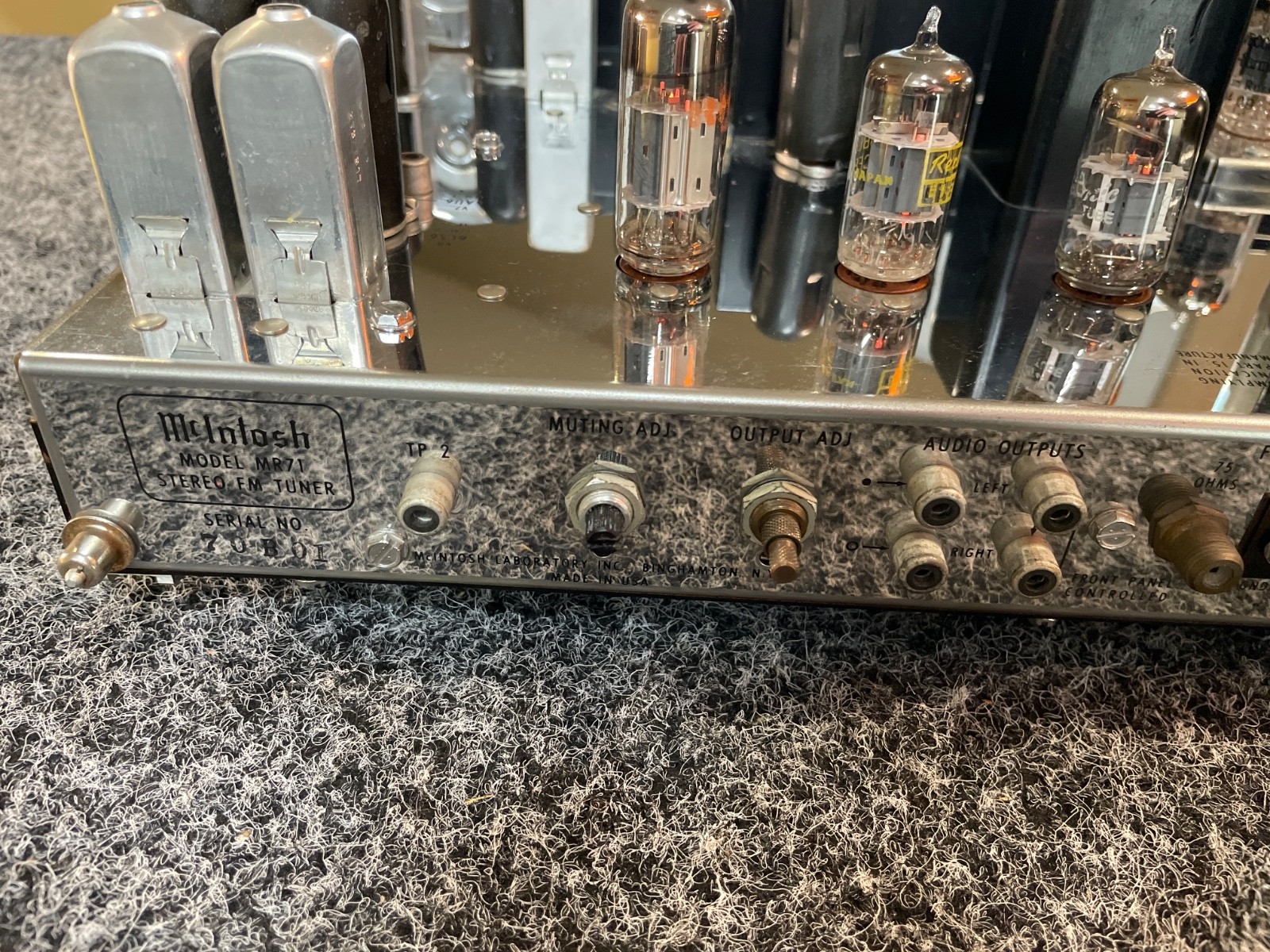 McIntosh MR71 Tube Tuner, Pro Restored, Nice Condition