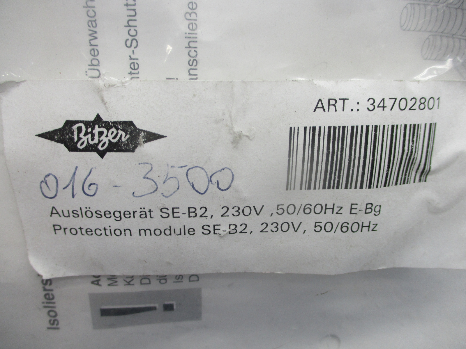 BITZER SE-B2 34702801 MODULE UNMP