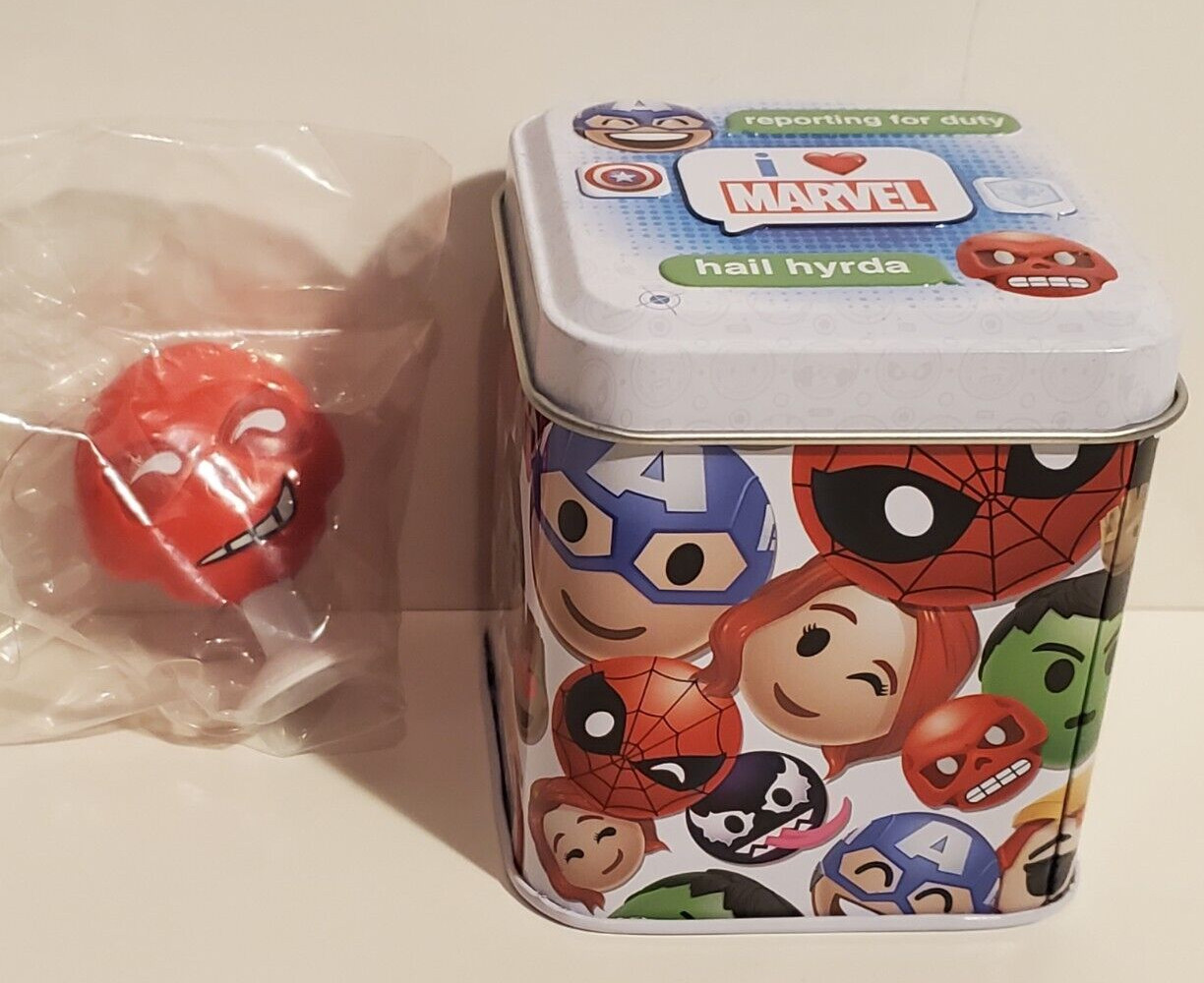 MARVEL COMICS BULLSITOY EXCELL BRANDS CHIBI SNAPZ OPEN BLIND BOX TIN RED SKULL