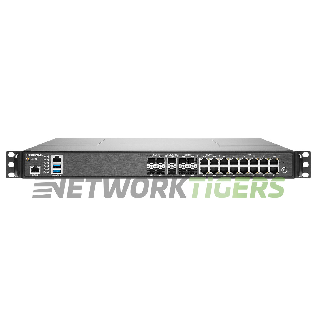 SonicWALL 01-SSC-1937 NSA 3650 3.75 Gbps Firewall - NON-TRANSFERABLE