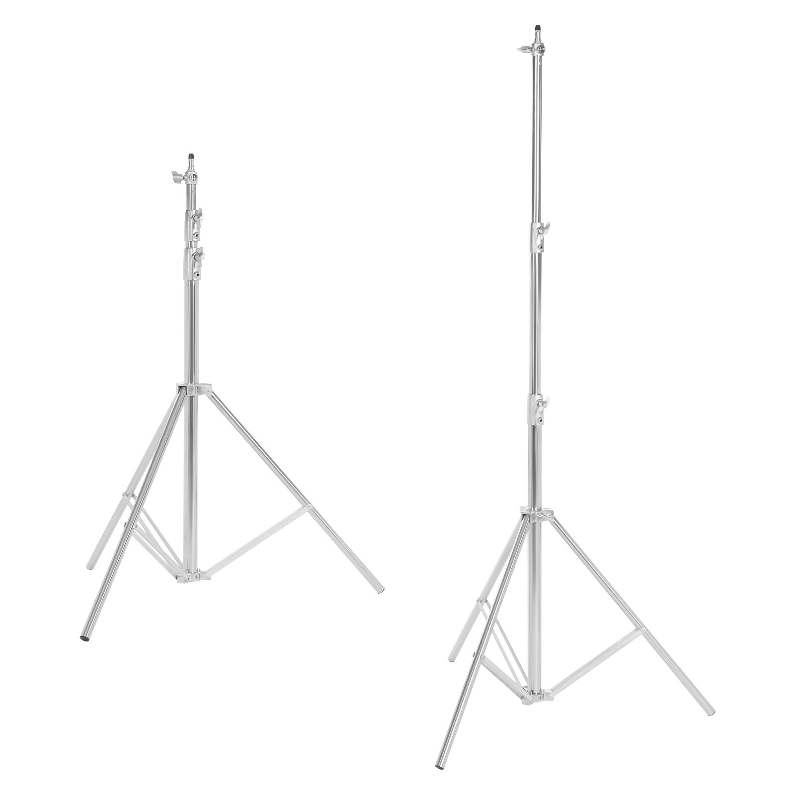 2pcs Adjustable Photography Light Stand Kit with Softbox and Backdrop Support