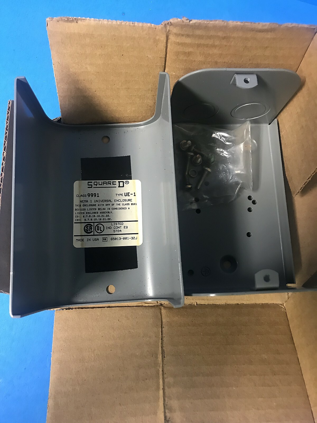 Square D Class 9991 Universal Enclosure Type UE-1 Series A