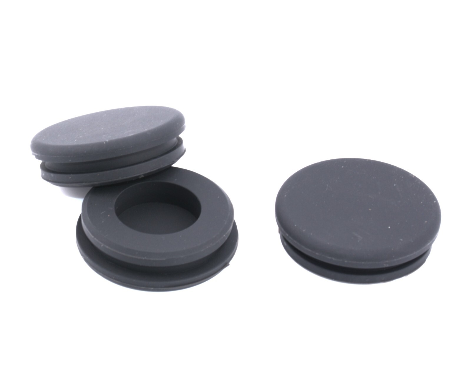 1 1/8" Hole Size Solid Rubber Grommet without Center Hole, Fits 1/8" Materials