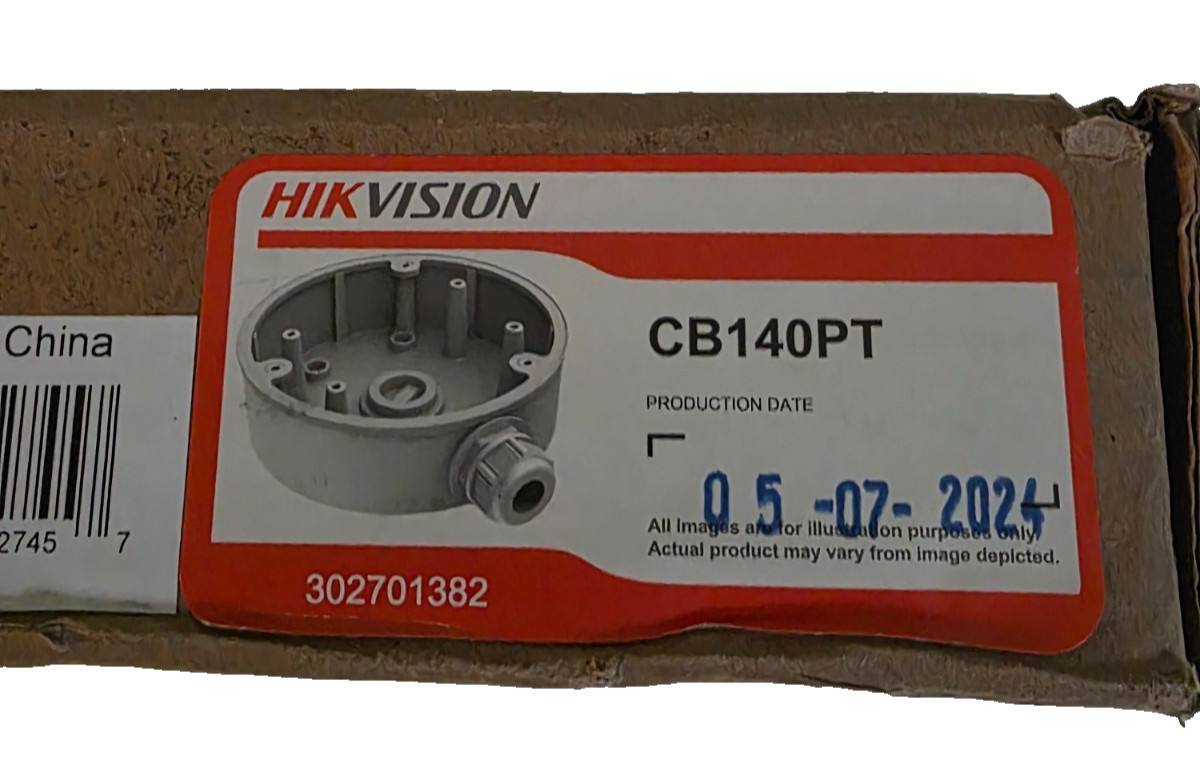 Hikvision Cb140pt Mounting Junction Box for Network Camera 9.92 Lb Load Capacity