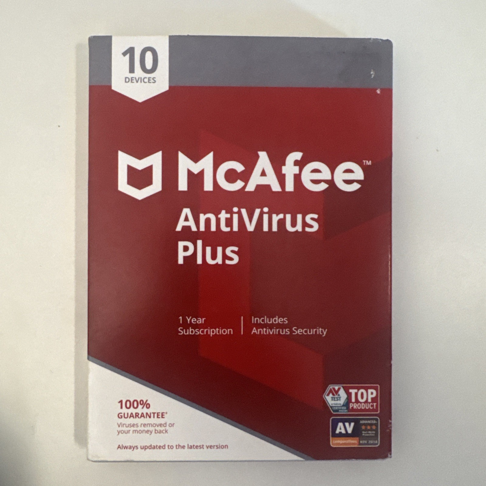 McAfee Antivirus Essential Protection For Your PC 10 Devices Brand New Sealed
