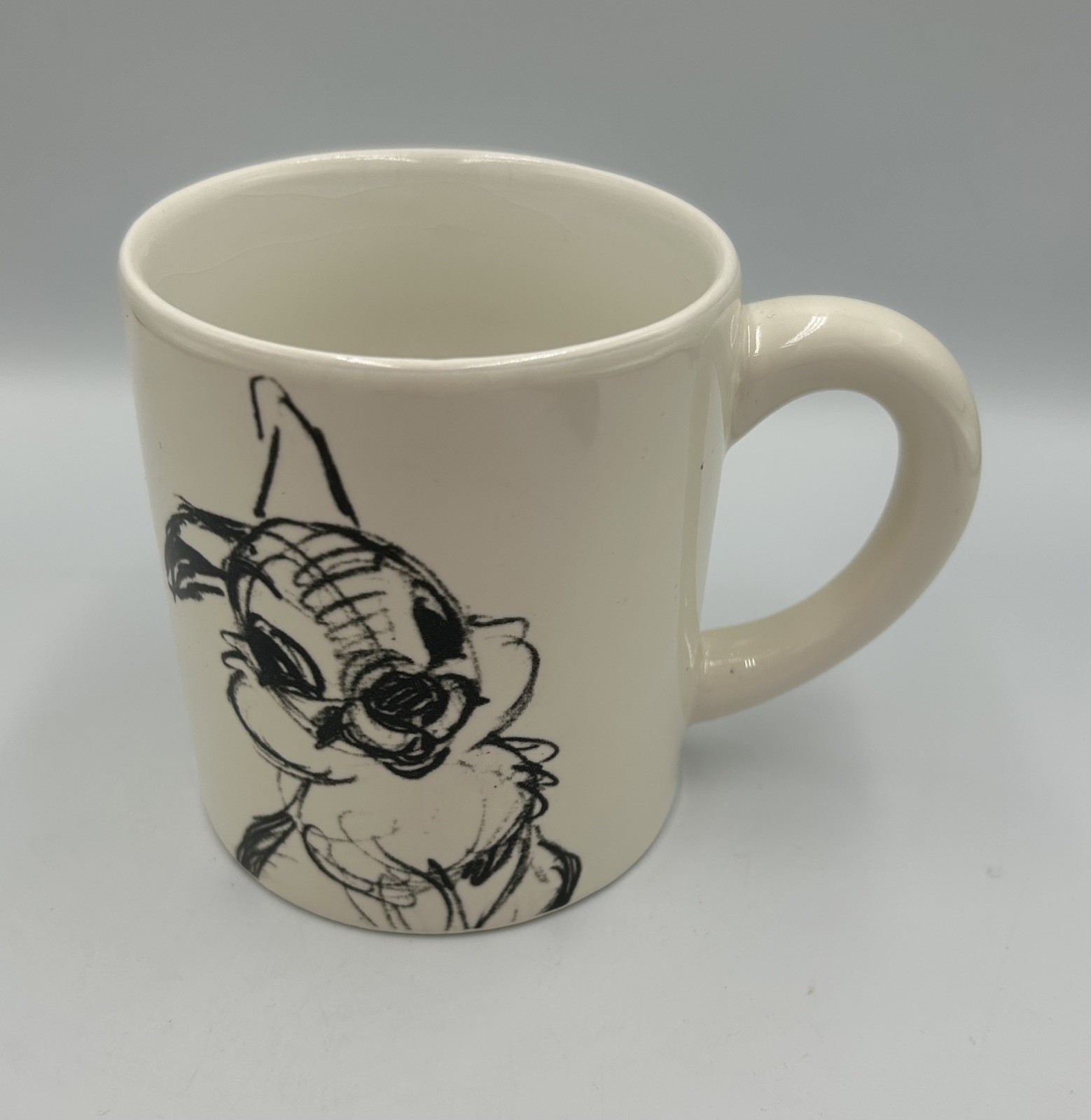 Disney Thumper Rabbit Sketch Ceramic Mug From Bambi