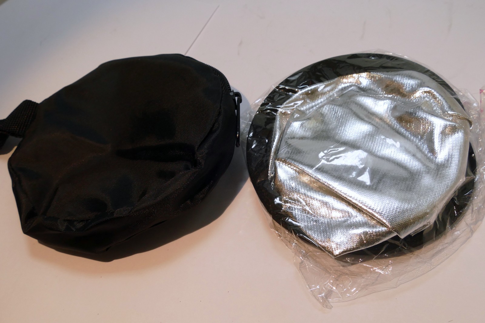Flash Reflector Light Diffuser Mirror white silver folding