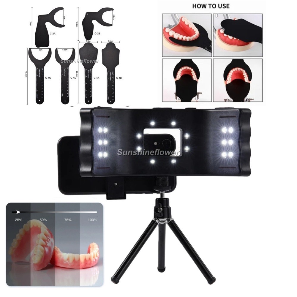 Dental Oral Photography LED Lamp Oral Light/Photo Contrast Black Background