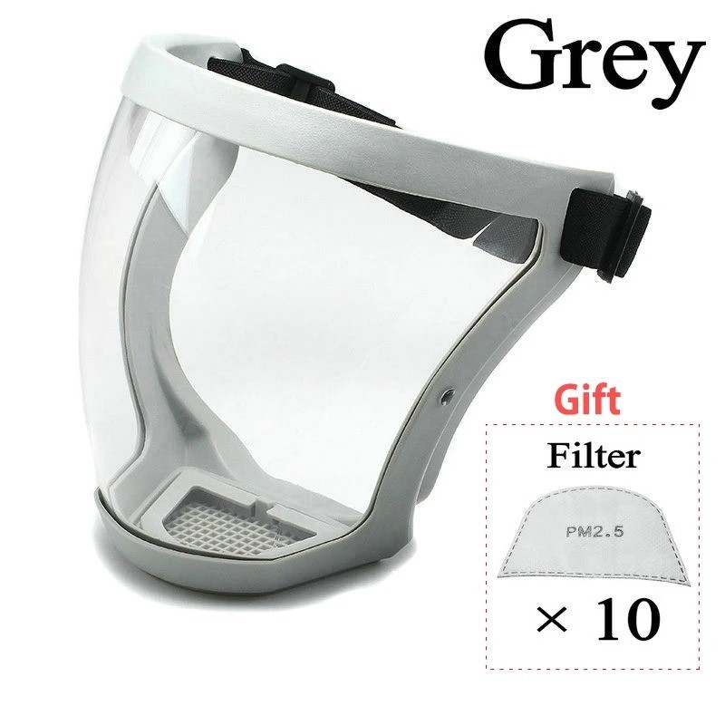 Transparent Facial Shield Dustproof Work Protection Mask Full Face Protector Shi