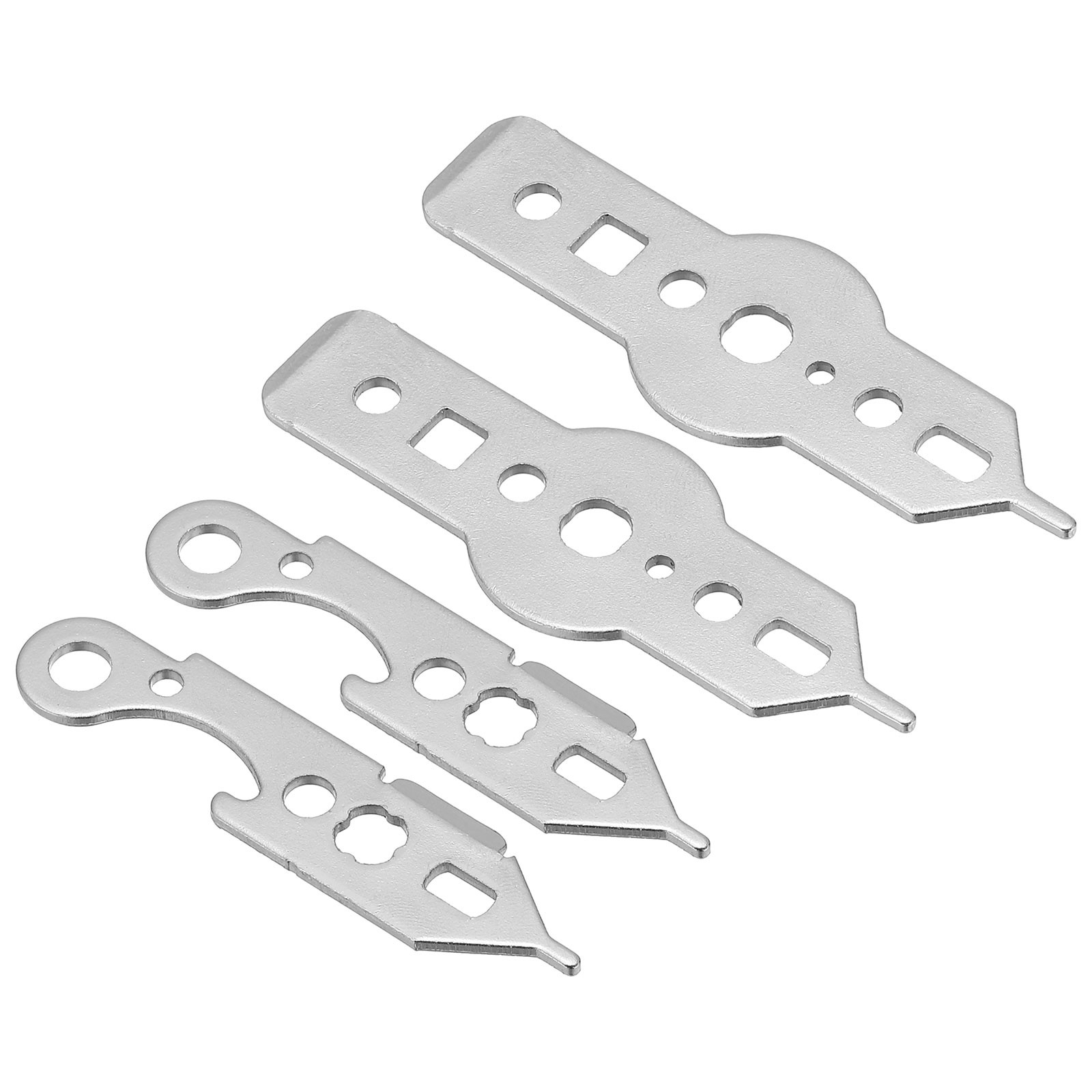 4Pcs Dart Wrench Tool Kit Multi-Purpose Dart Accessories, Silver Tone