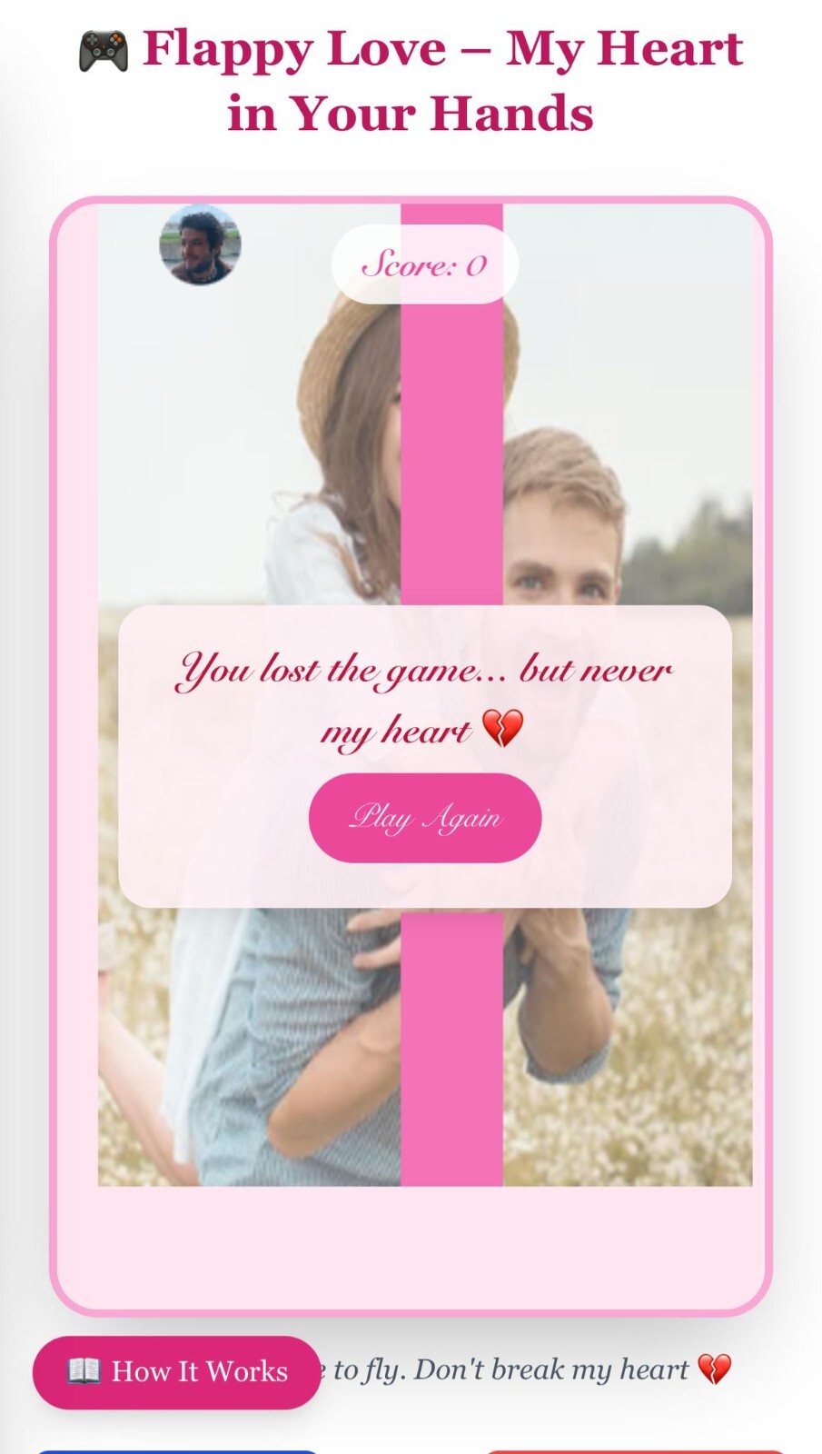 Romantic Personalized Digital Gift Page – Unique Surprise for Your Partner