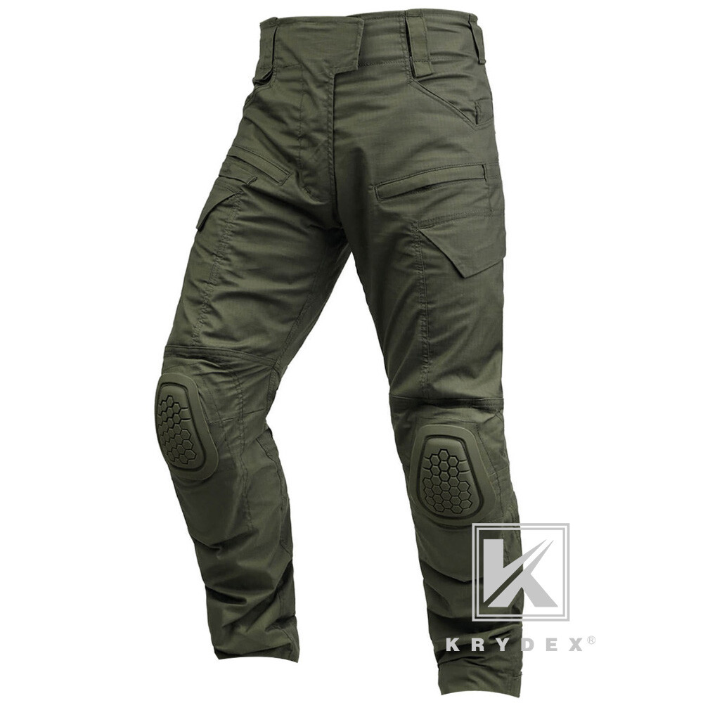 KRYDEX Gen4 Combat Uniform Tactical BDU Shirts & Pants Elbow / Knee Pads Green