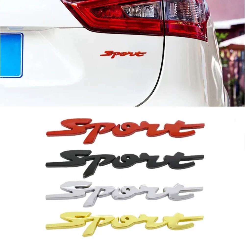 3D Metal Chrome Black Red Sport Logo Letters Car Emblem Badge Decal For Suzuki S