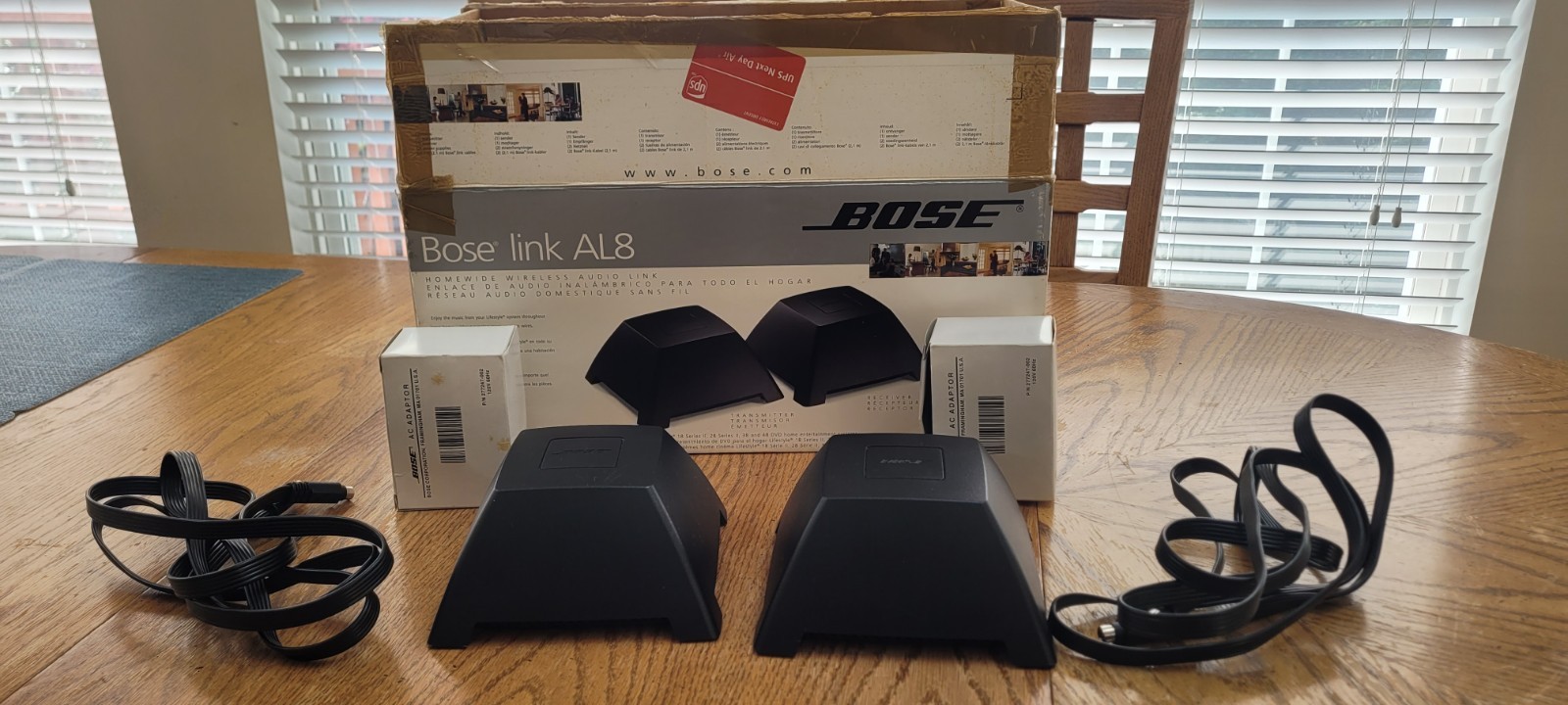 Bose AL8 Homewide Wireless Audio Link + AR1 Wireless Audio Receiver +9 Pin Cord