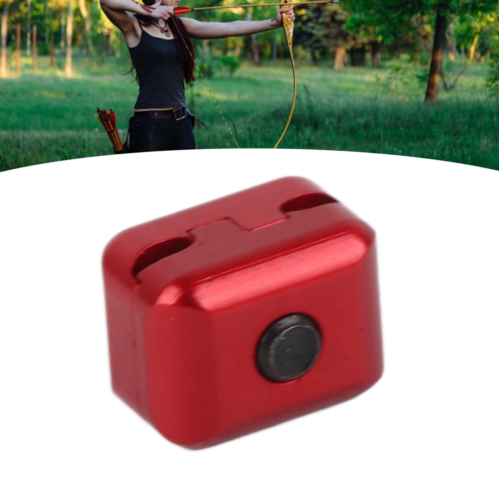 Rest Cable Clamp Buckle Metal Fastener Clip Archery Bowstring Adjustment