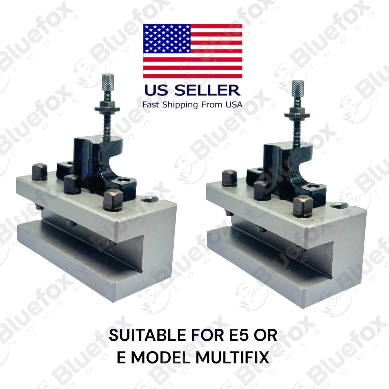 2 PCS ED20100 Turning Facing Tool Holders for E5 Or E Multifix Tool Post USA