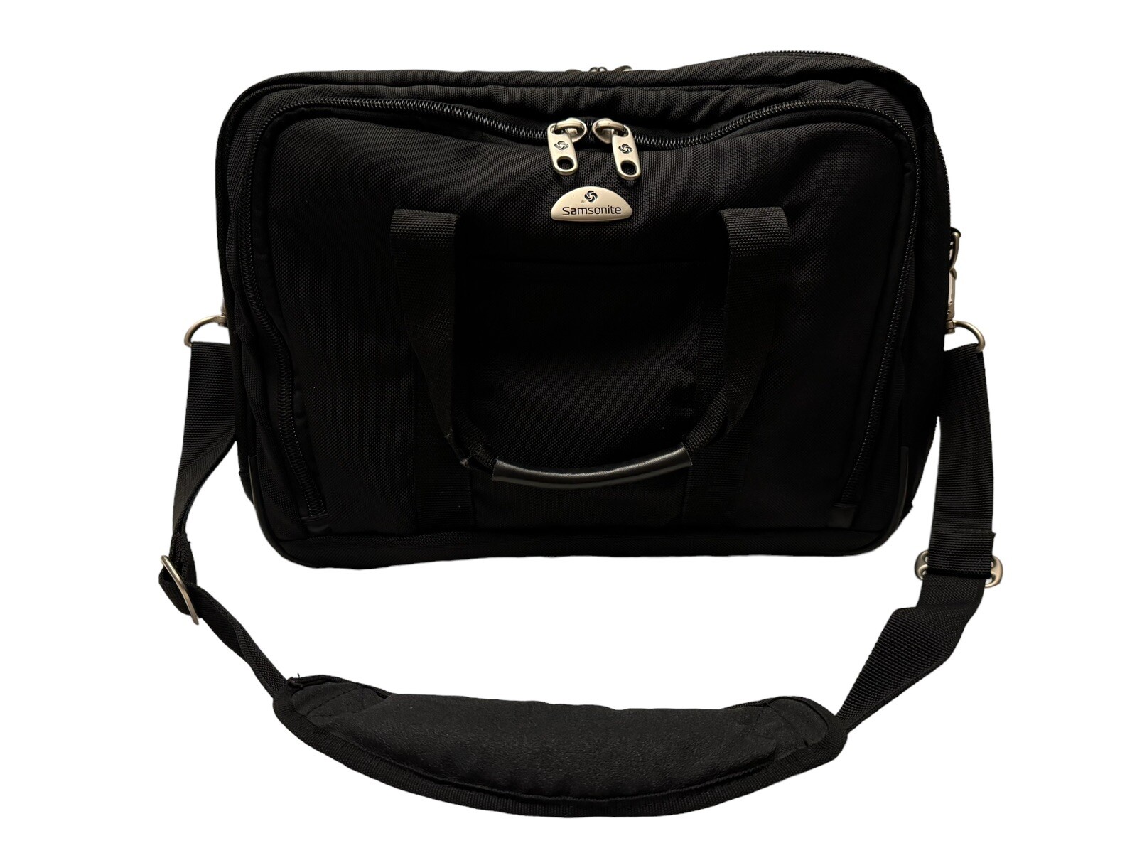 Samsonite Classic Business Double Compartment Brief Messenger Laptop Bag EUC