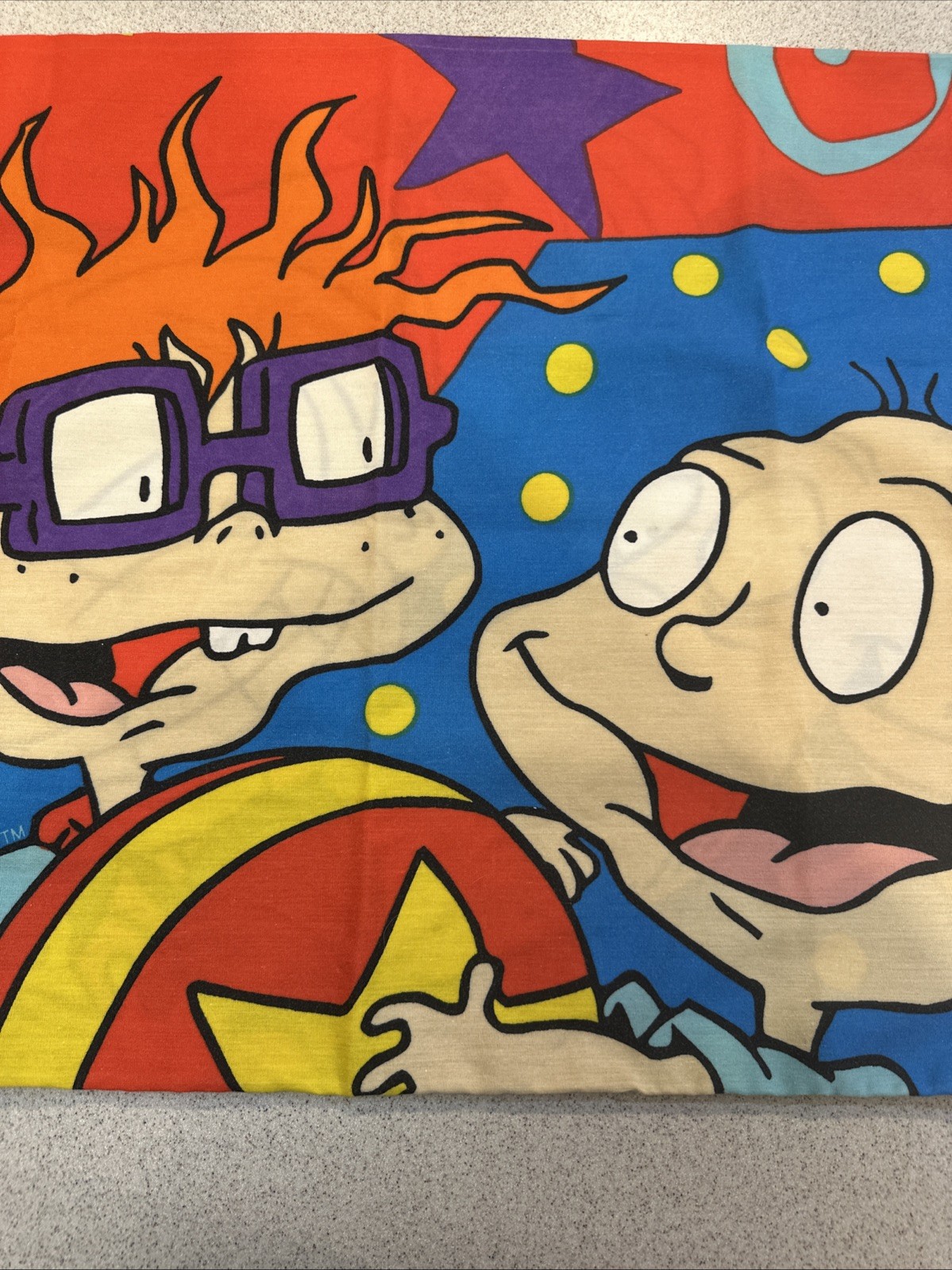 Vintage Rugrats Pillow Cases 2 GUC Preowned 90s Nickelodeon