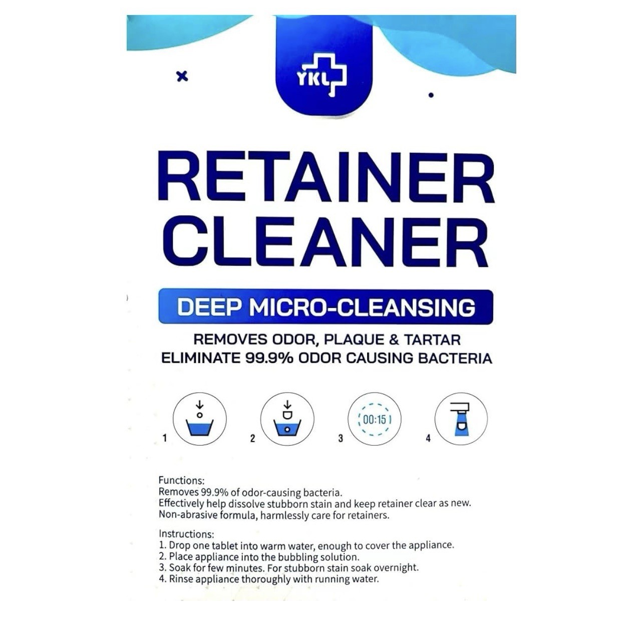 Retainer Cleaner Deep Micro Cleansing 120 Tablets