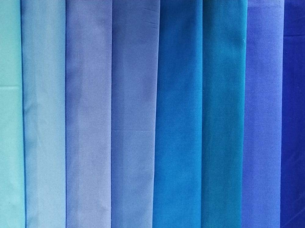 50pcs 12 x 12 inch Multicolor Cotton Fabric Bundle Solid 12 X 12,