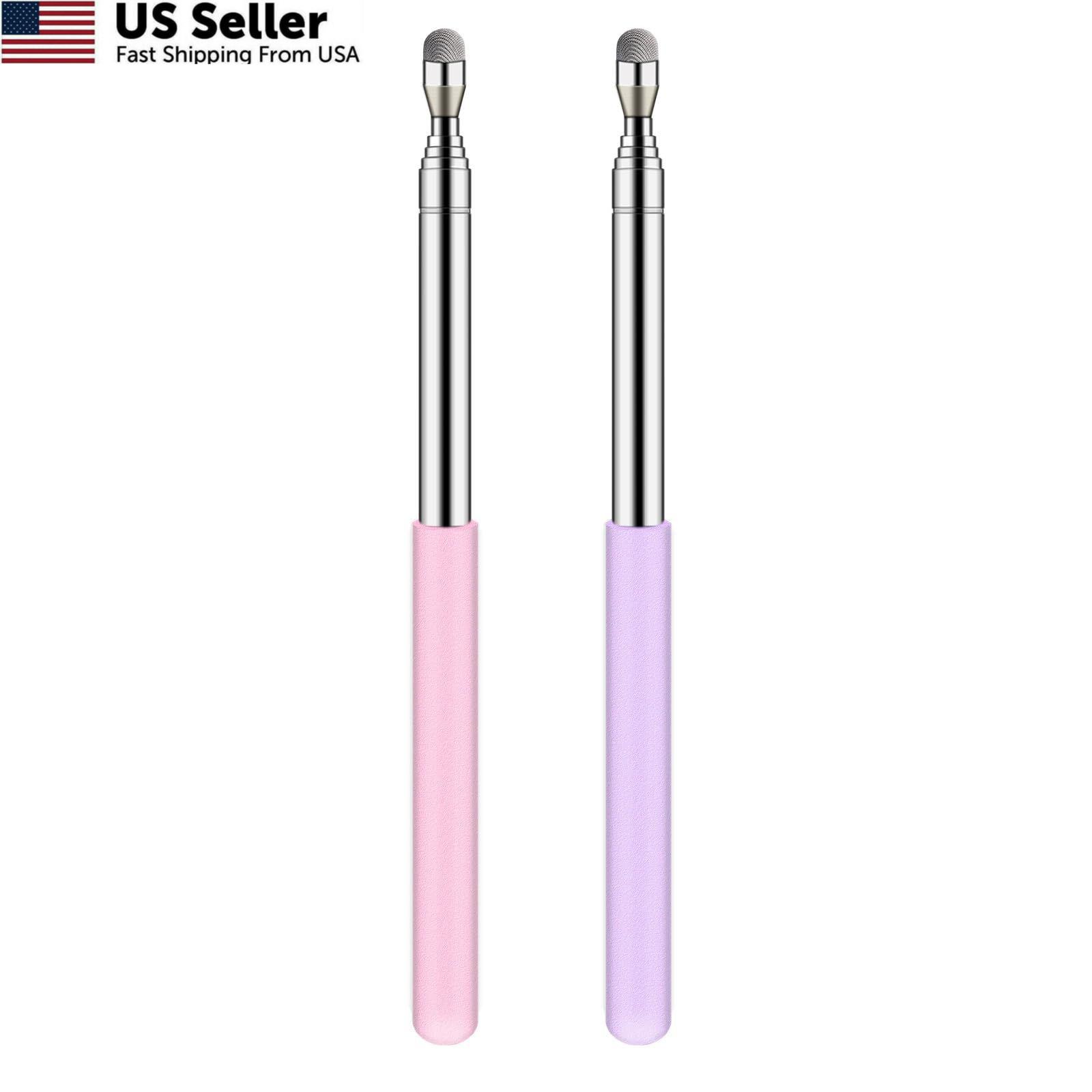 Telescoping Poiner Stick for Classroom Teacher Kids 2 Pack, Pink, Purple