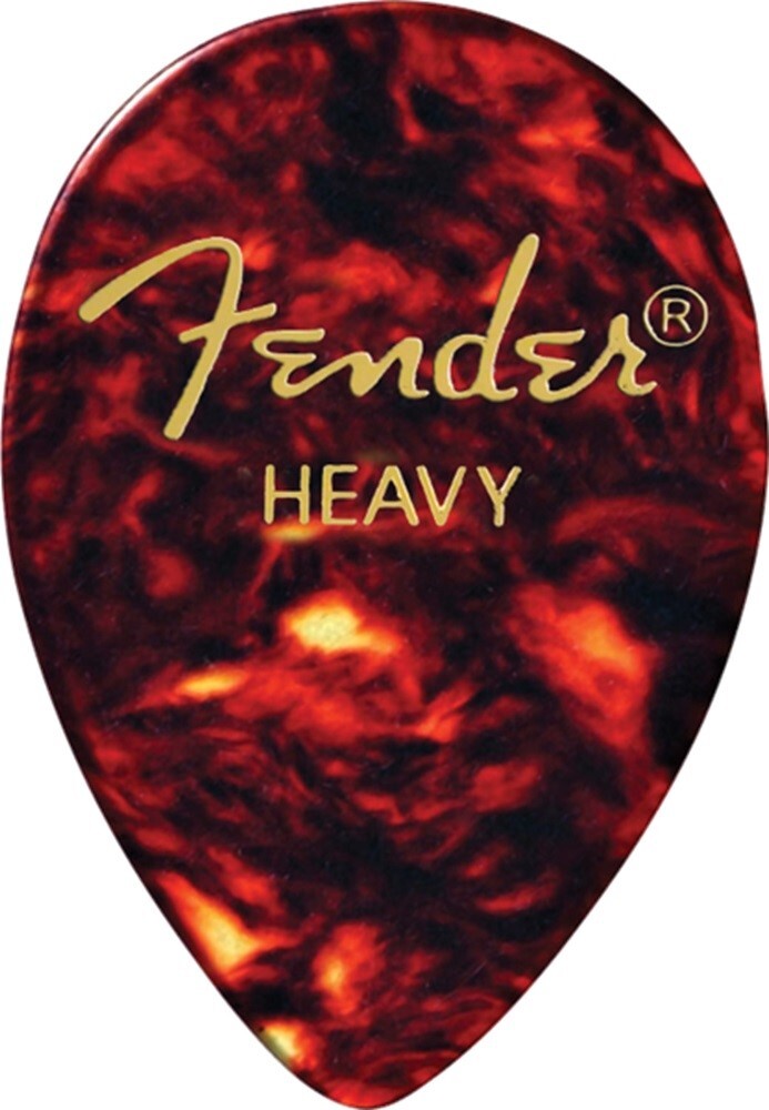 NEW Fender Classic Celluloid 358 Shape Picks (72), Heavy - SHELL, #198-0358-500