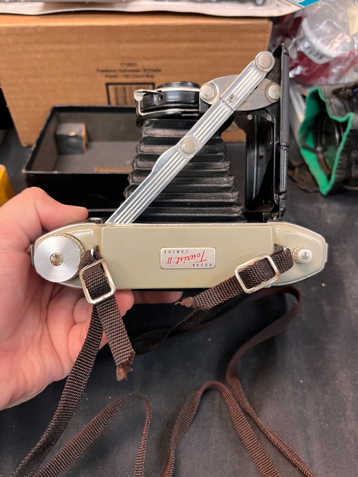 Kodak Tourist II Folding Camera In Original Box AA