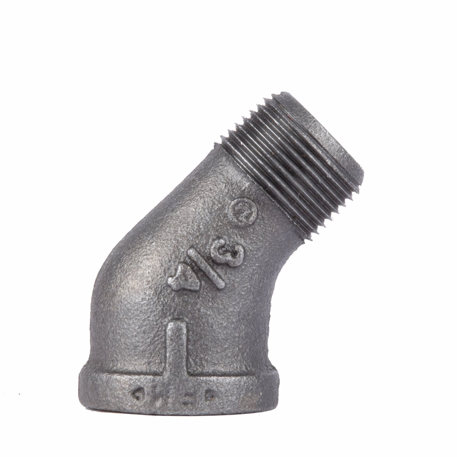 BK Products 520-504HN Black Malleable Iron 45 Deg. Elbow 3/4 x 3/4 Dia. in. FIP