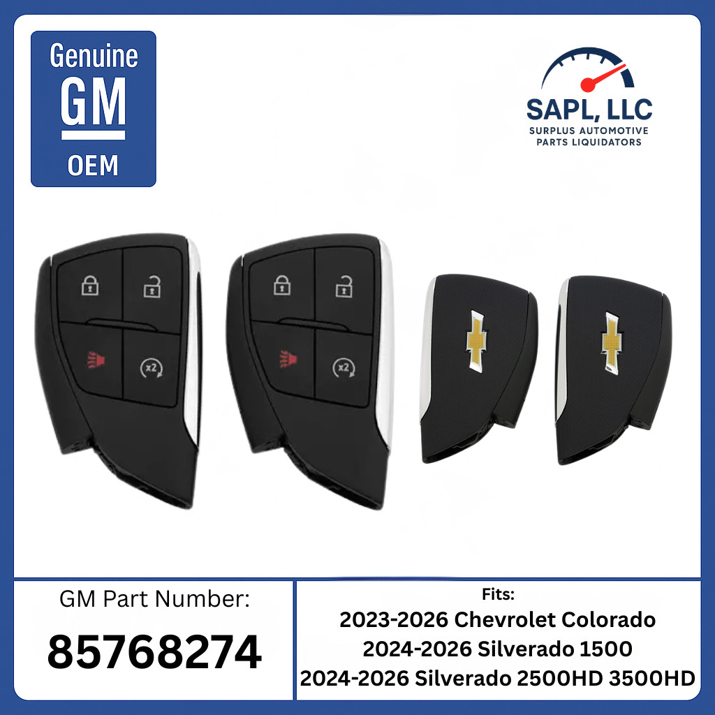 OEM 2022-2026 Colorado Silverado Remote Start Upgrade 4 button FOB GM 85768274