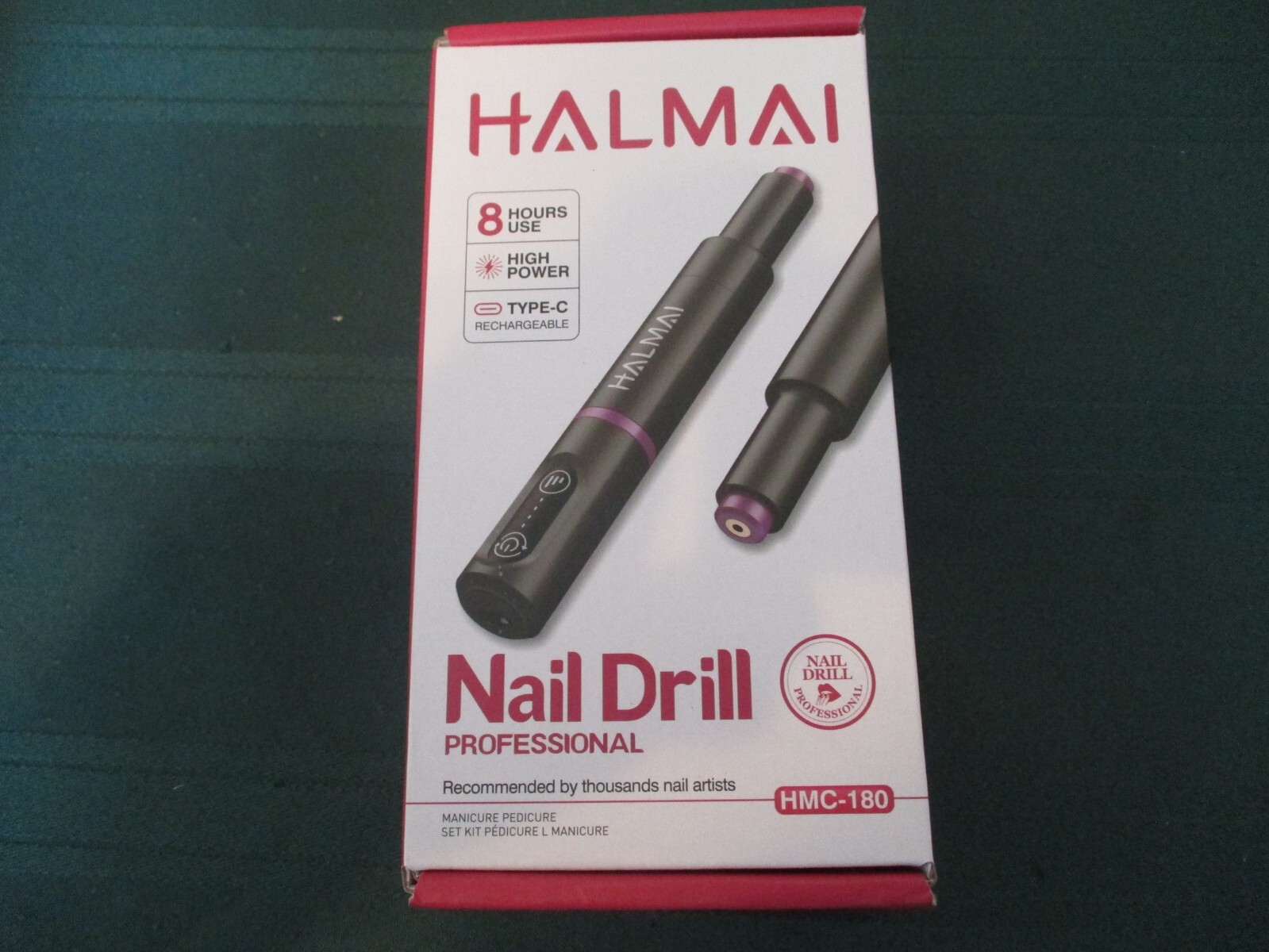 Electric Nail Drill Machine, Cordless Portable Nail File Kit for Acrylic,Gel Nai