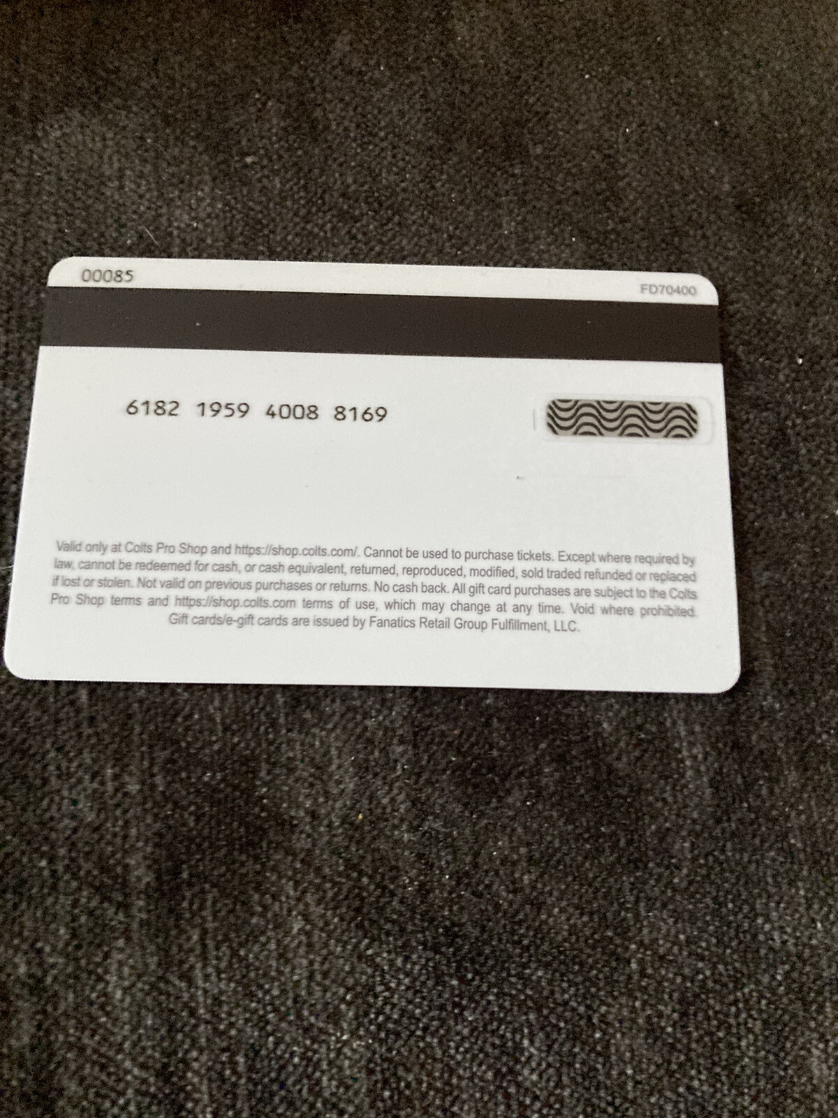 Colts Pro Shop Gift Card