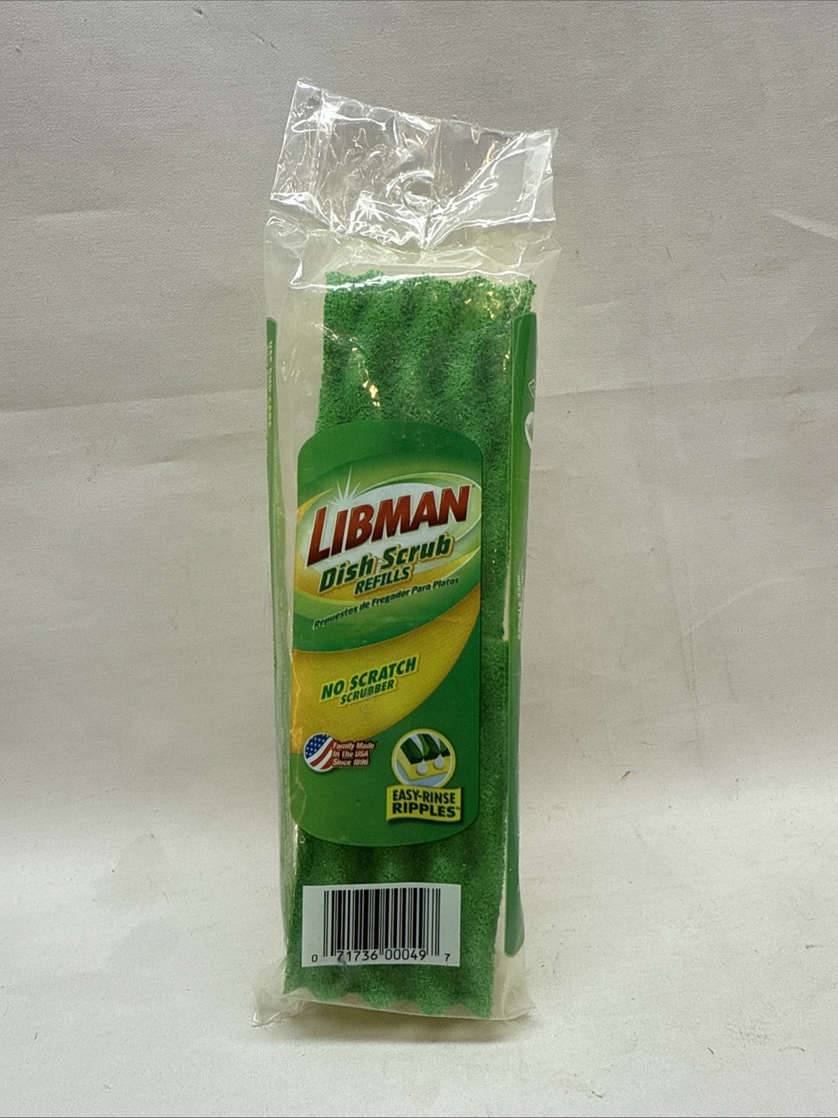 Libman Dish Scrub Refills 2 Pack No Scratch Scrubber  #00049