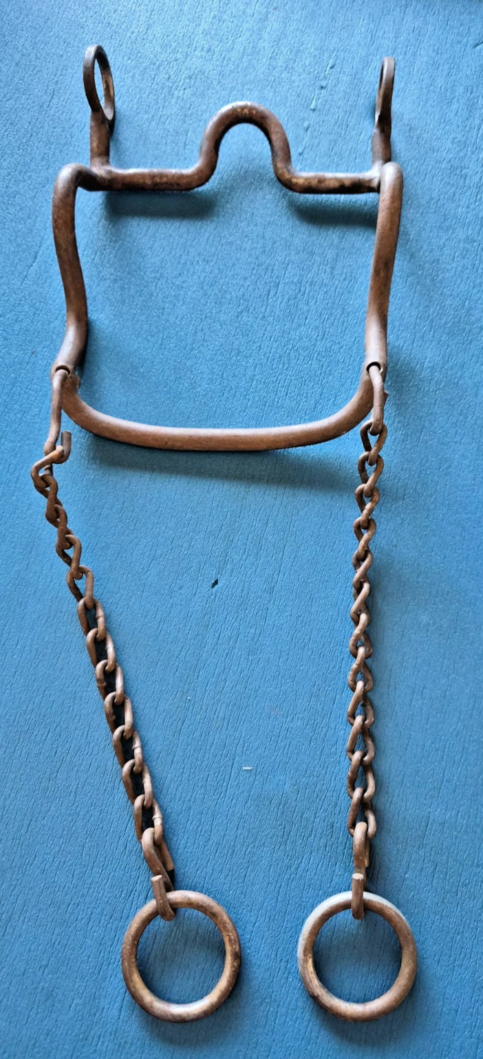 Western hand forged Iron Horse Bit Collectible Equestrian Tack - Grazing 5"  Bit