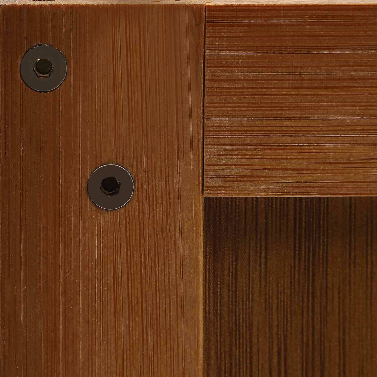 Bamboo Night Stand Office Side Table Bedside Table Shelf Rack Bedroom Nightstand