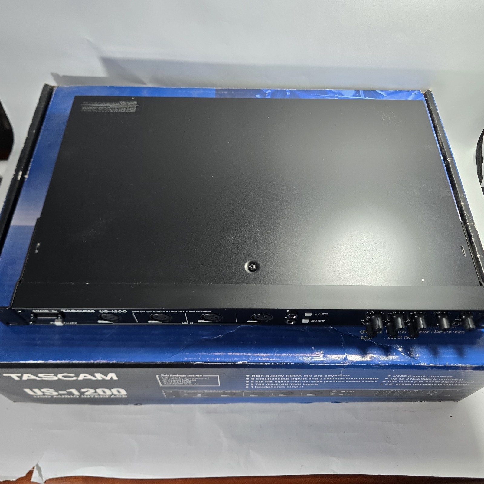 Tascam US-1200 USB 2.0 Audio Interface 6in 2out 96k/24bit Rackmount