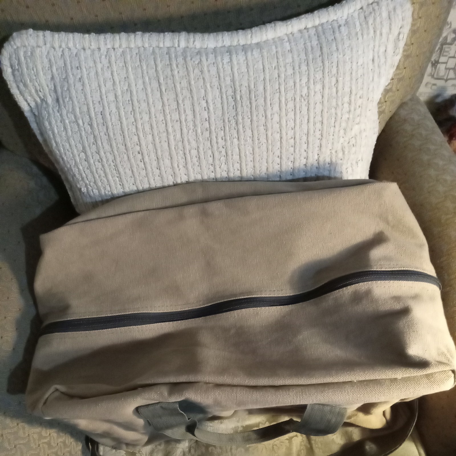 American Red Cross Field Service Brown Canvas Duffle Bag