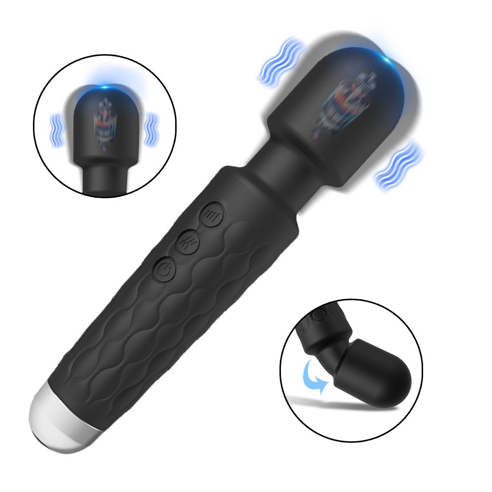 Vibrator Wand Sex Toy Women 20 Mode 8 Speed G-Spot Clit Stimulator Waterproof