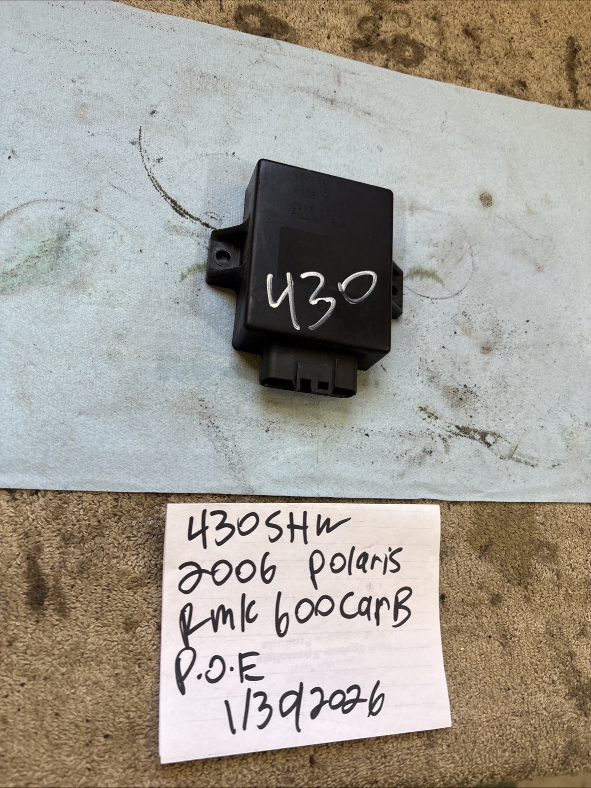 2006 Polaris RMK 600 computer ECU brain’s 430