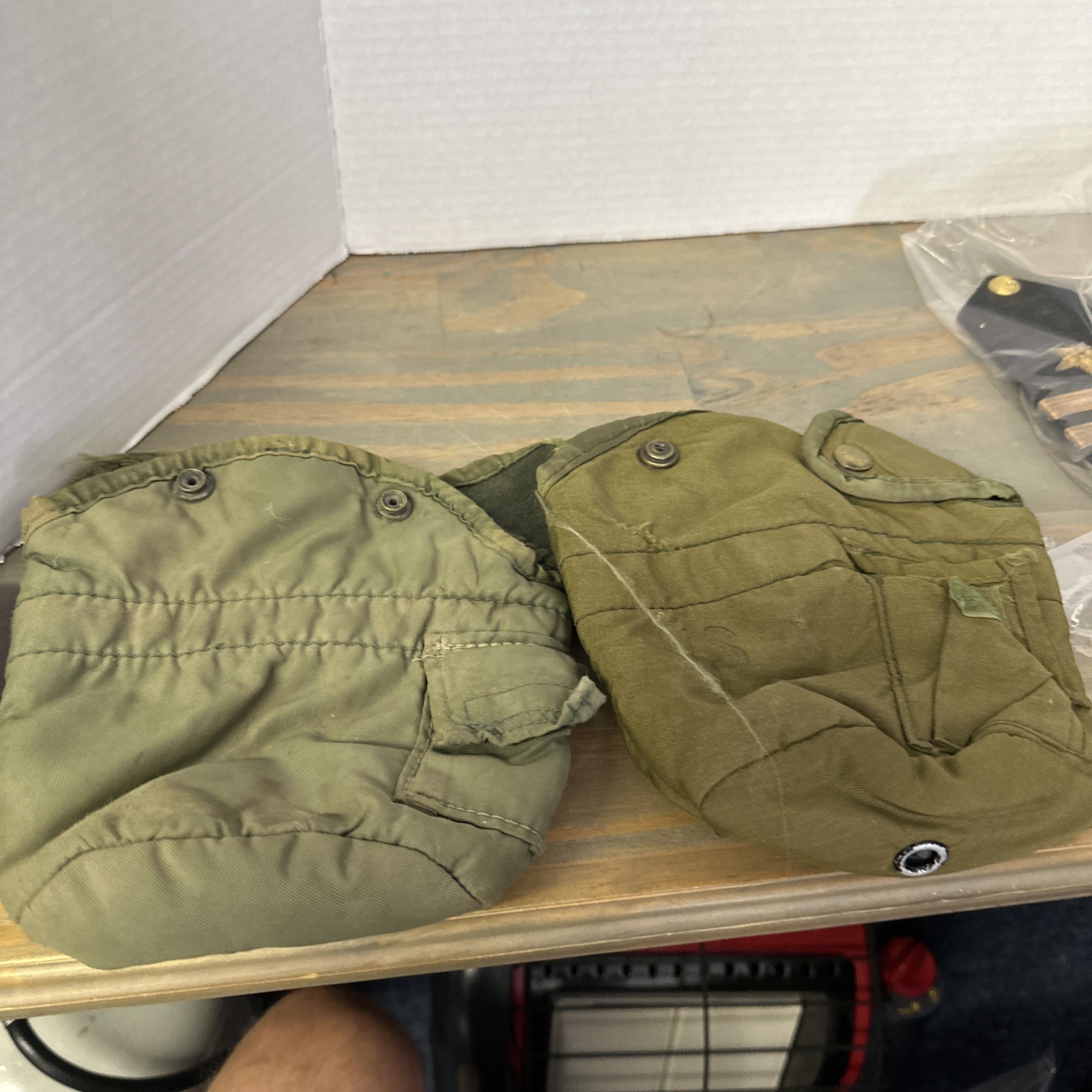 2 Pack US Military Vintage ALICE LC-2 Water Canteen Cover Pouch OD Green VGC