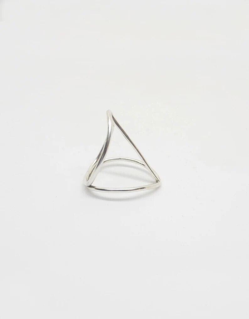 Solid 925 Sterling Silver Band & Statement Ring Handmade Ring All size R-39