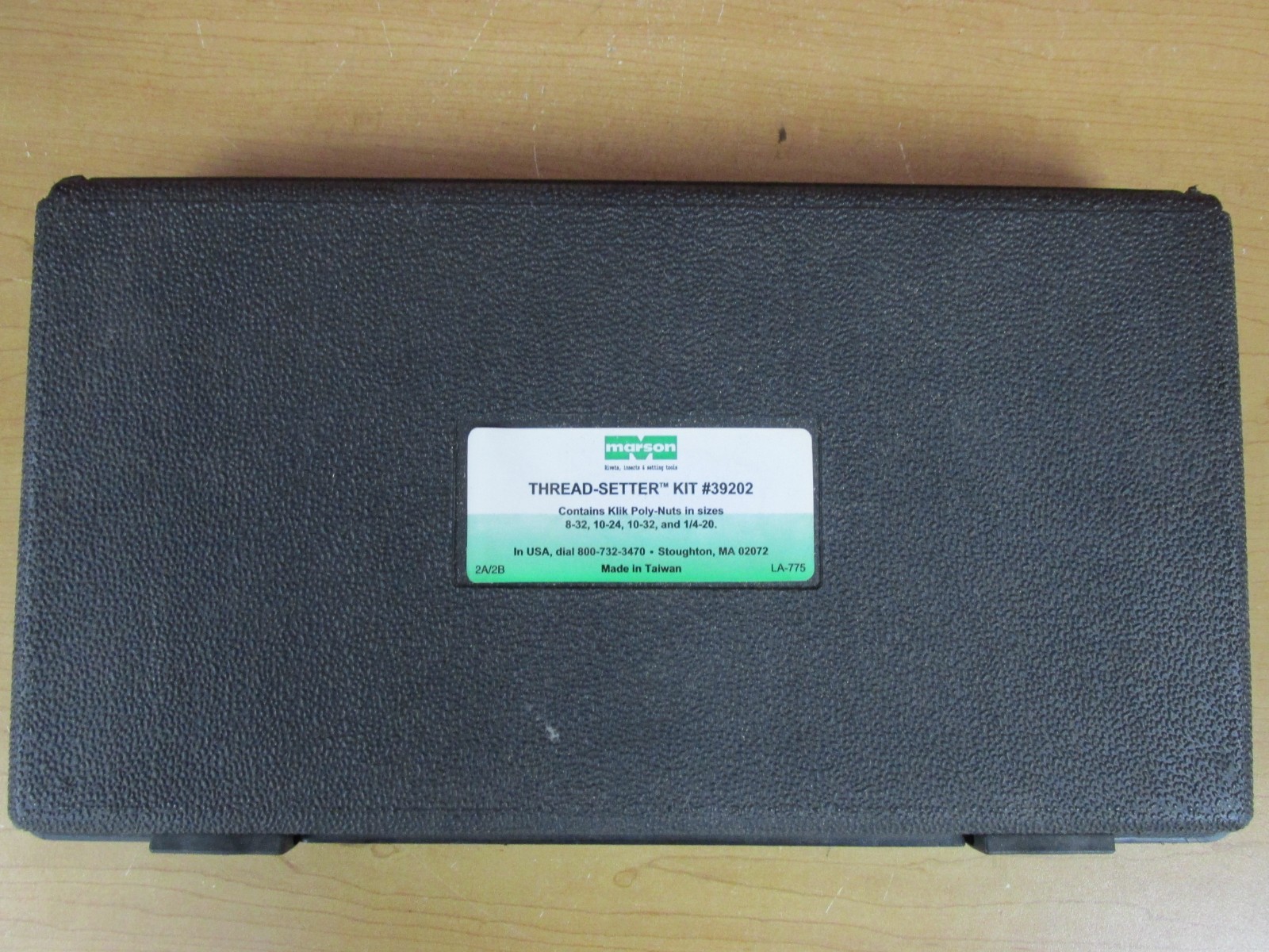 Marson #39202 Thread-Setter Kit SAE Threaded Inserts Klik Poly Nuts