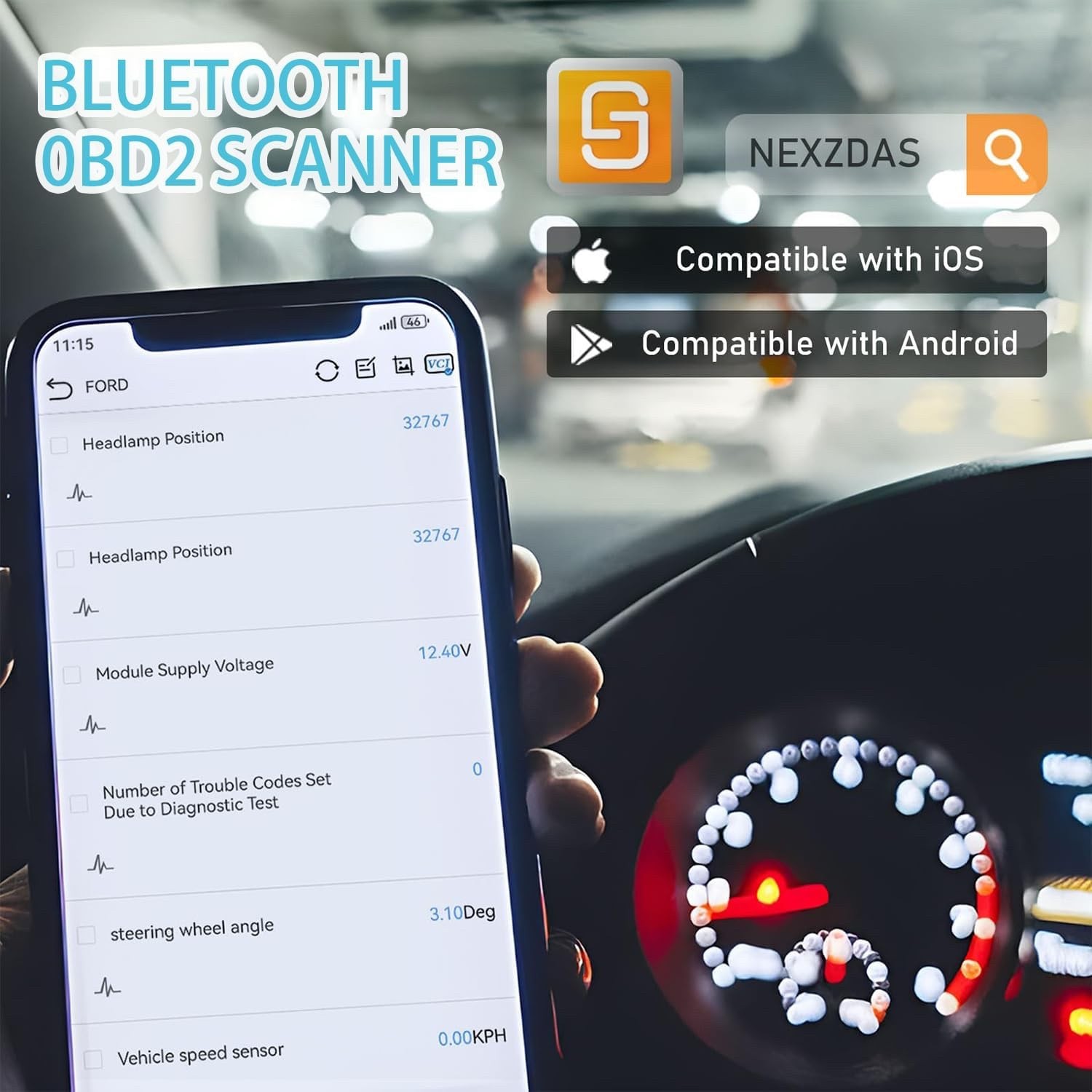 Z100 OBD2 Scanner Bluetooth 5.2 Full System Diagnostic Tool - 9+ Reset