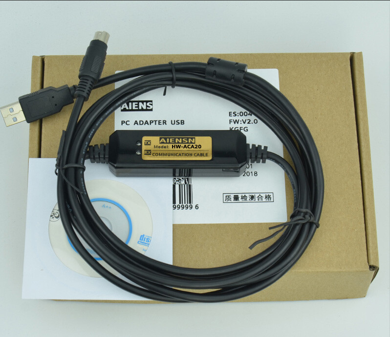 PLC Programming Cable for HaiWell C/T/N/E/S/H Series Download Cable HW-ACA20