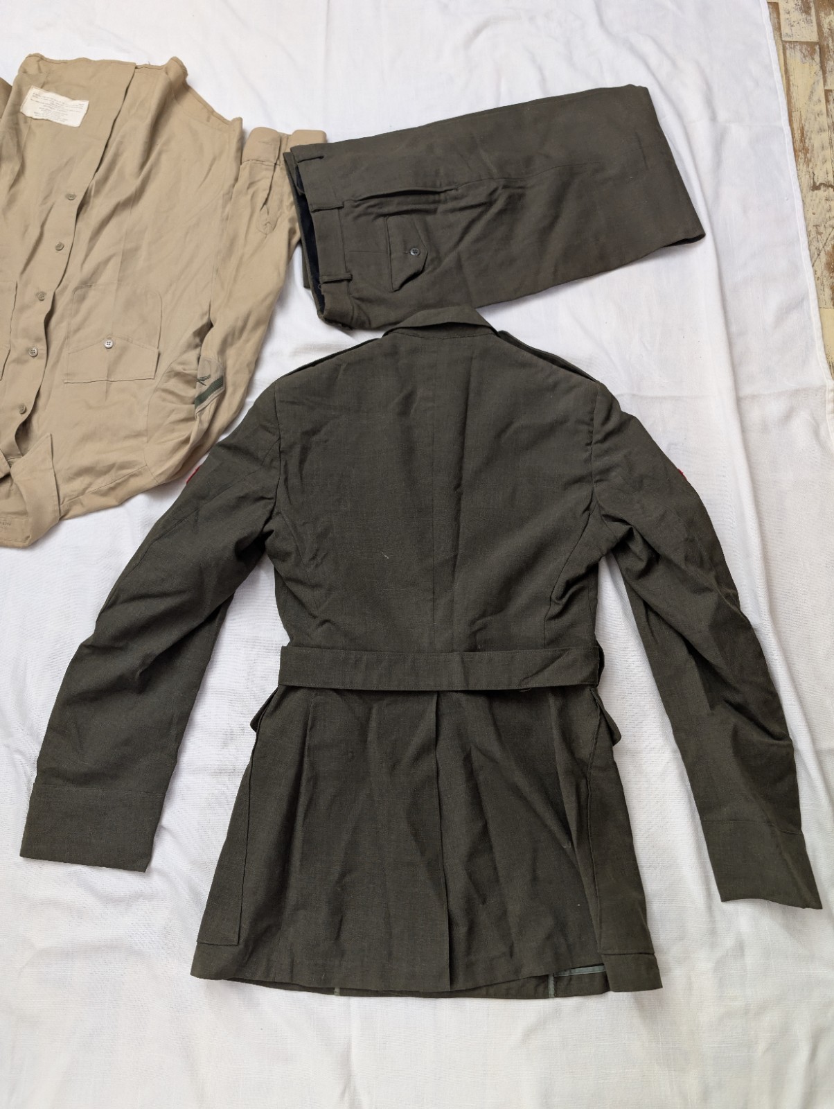 Marines Green Uniform Outfit Pants Shirt And Jacket Size 38